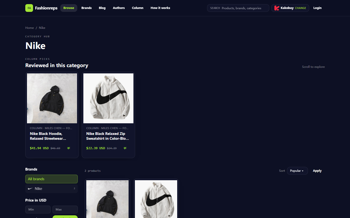 Verify Nike Hoodie Coupons on fashionreps Before Paying