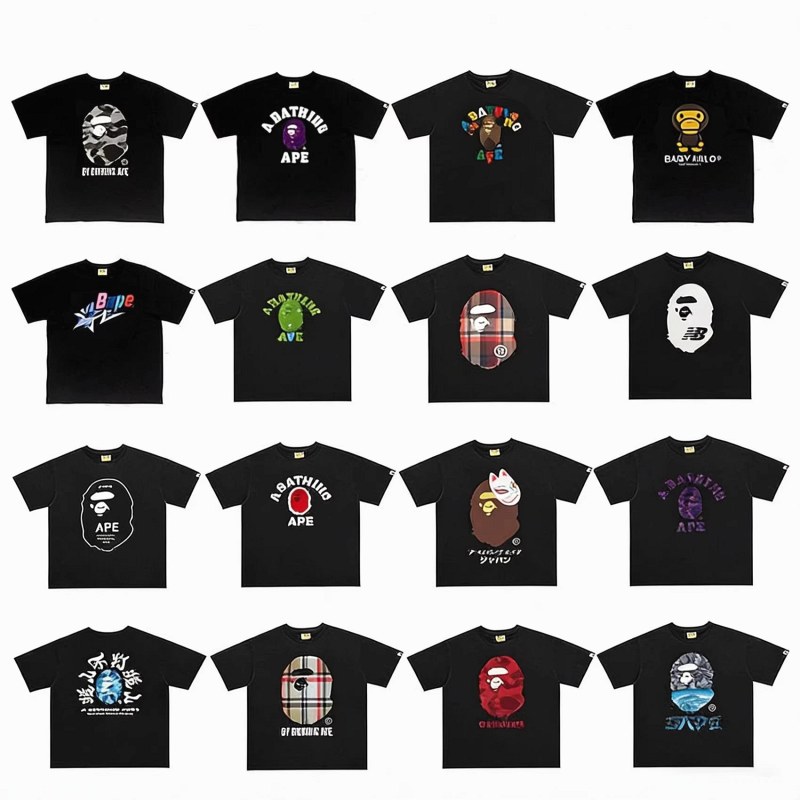 Bape Classic Monkey Print T-Shirt Collection Review: Size Chart vs. Tag, and a Cold-Wash Print Check