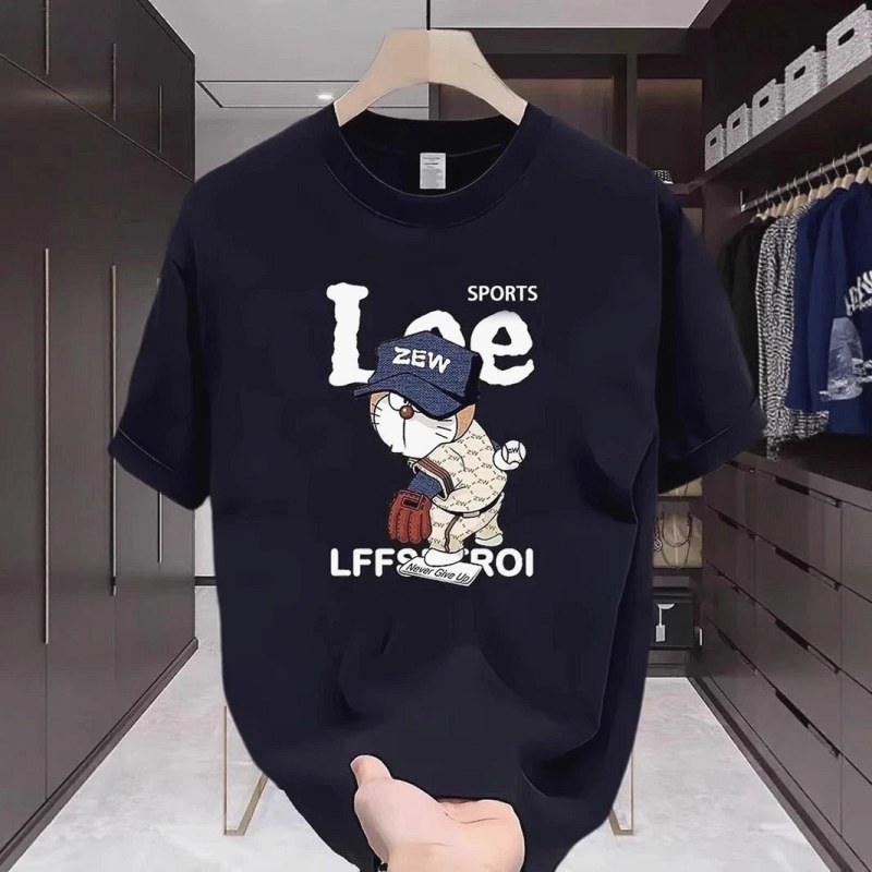 Lee Black T-Shirt in Casual Streetwear Style Review: 250g or 200g Cotton